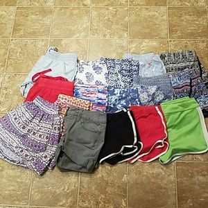 Shorts (bundle of 15 shorts plus skirt)